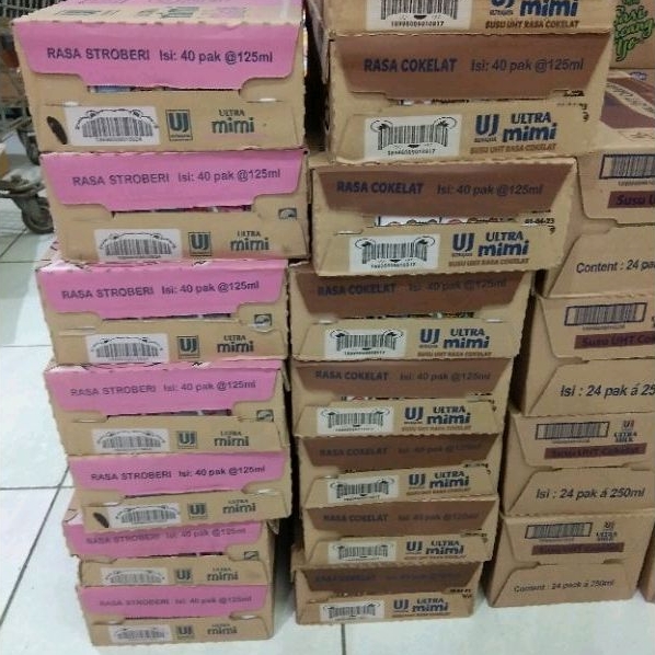 

ULTRA MIMI kartonan Strawberry/Vanilla/Coklat/Full Cream