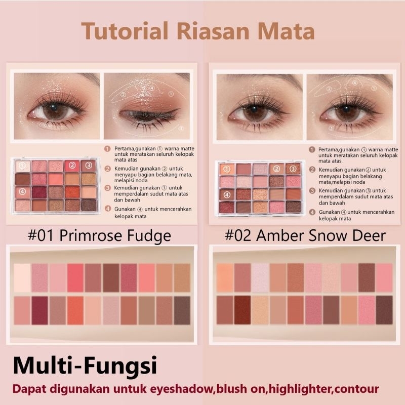 Eyeshadow Palette 20 Warna Tahan Lama