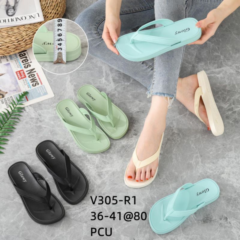 Sandal Jepit Simple Polos Karet Jelly Shoes Fashion Trendy 305