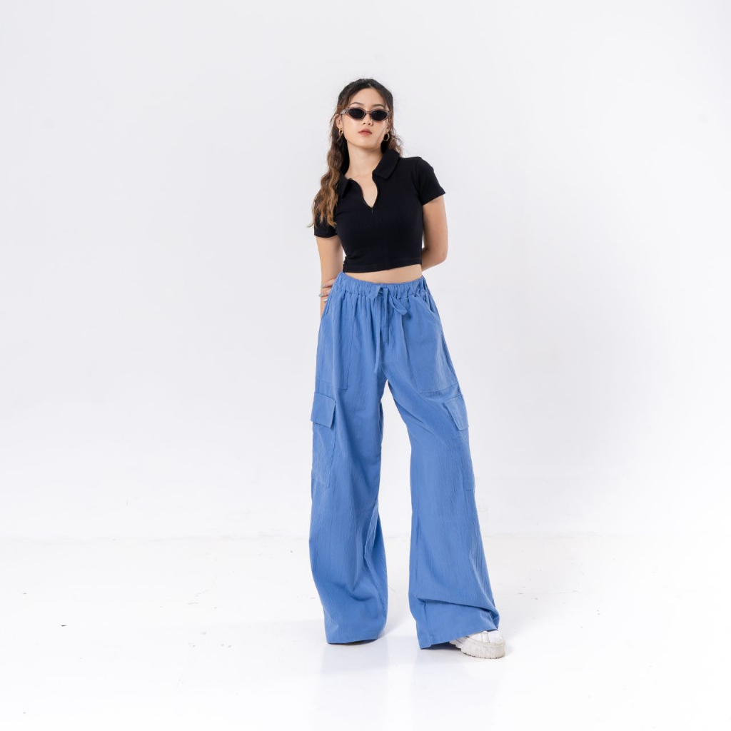 AIJO -Jennie Cargo Pants  - Linen Cargo