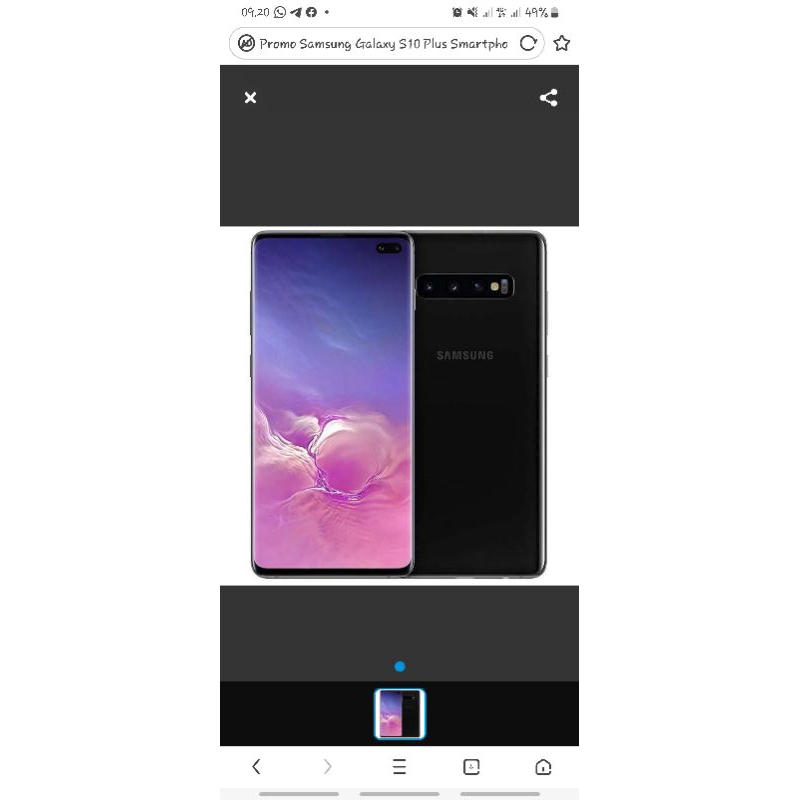 Samsung Galaxy S10 Plus Smartphone [128GB/ 8GB] second