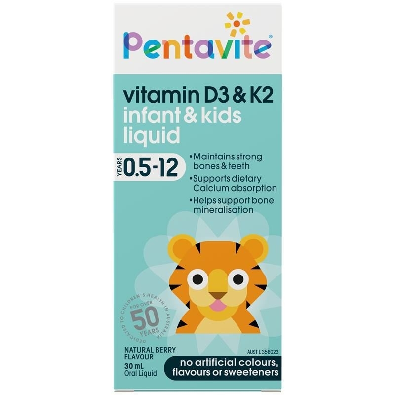 Pentavite Vitamin D3 & K2 Kids
