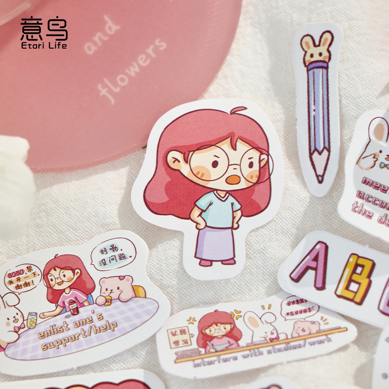 

STICKER DECO KOREA GIRL CARTOON SCRAPBOOK DIARY JOURNAL DIY LOVERSTUFF