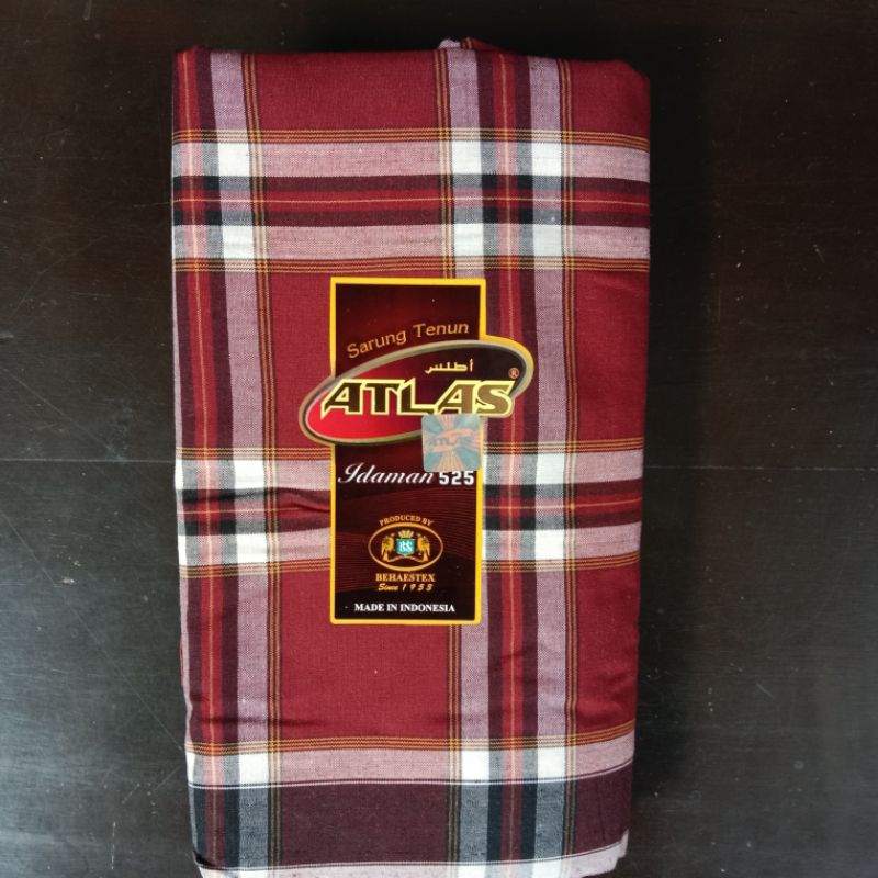 SARUNG ATLAS PERMIUM IDAMAN 525 BEHAESTEX MOTIF KOTAK