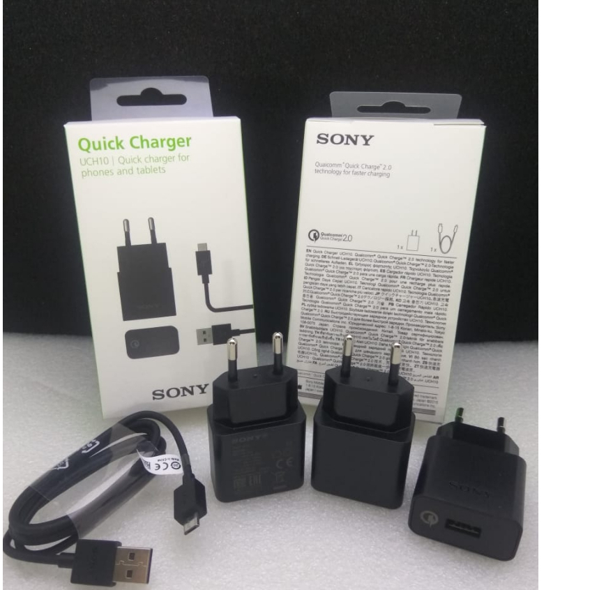 TRAVEL CHARGER SONY XPERIA UCH-10 4A TYPE C FAST CHARGING ORIGINAL