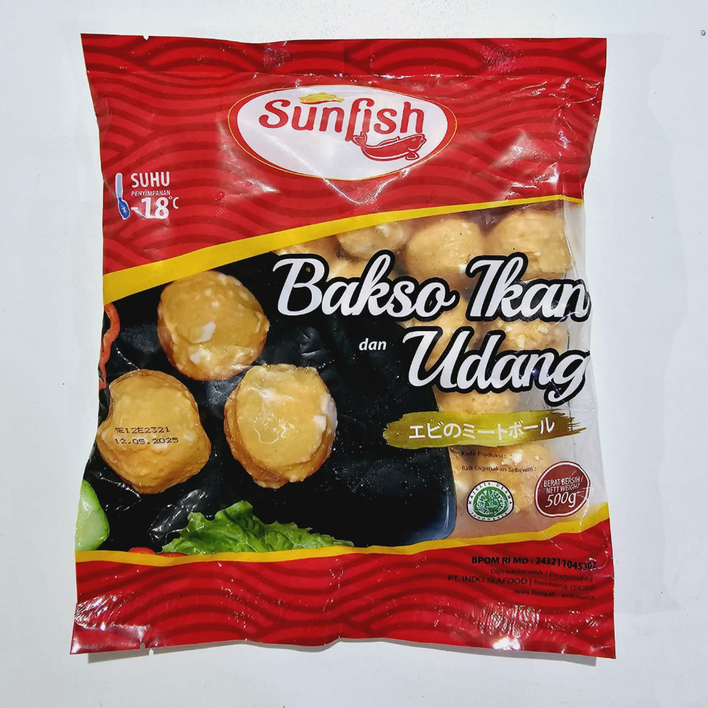 

SUNFISH bola udang dan ikan 500gr