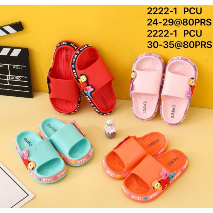 SANDAL SELOP ANAK PEREMPUAN FULL KARET MEREK balance 2222 UK 24/35 TRENDY,,