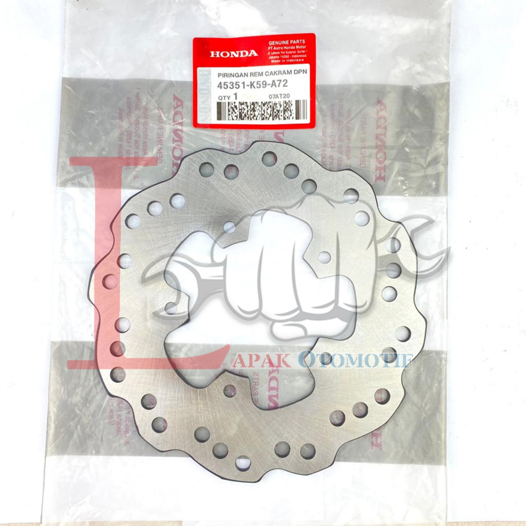 -LOI- PIRINGAN REM CAKRAM DISPAD DEPAN HONDA VARIO 125 ESP LED, VARIO 150 ESP LED NEW K59