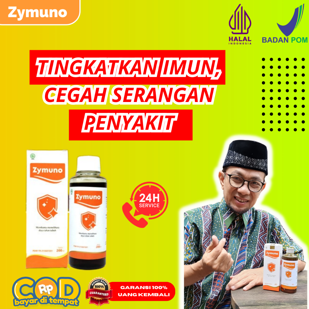 

ZYMUNO - Herbal Bantu Cegah Kanker & Tumor - Tanpa Efek Samping & Ketergantungan - Tingkatkan Daya Tahan Tubuh Imun - Jaga Kesehatan Tubuh Cegah Flu Demam Batuk Masalah Pencernaan Bantu Percepat Penyembuhan Penyakit Booster Imun - BPOM & Halal MUI