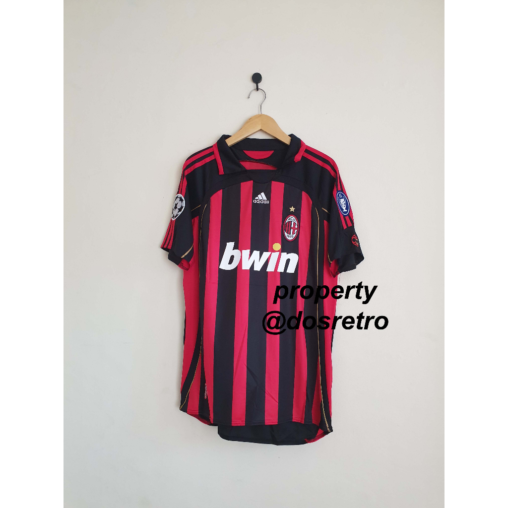 Jersey Retro Rare AC Milan Home 2006 2007 KAKA’ 22