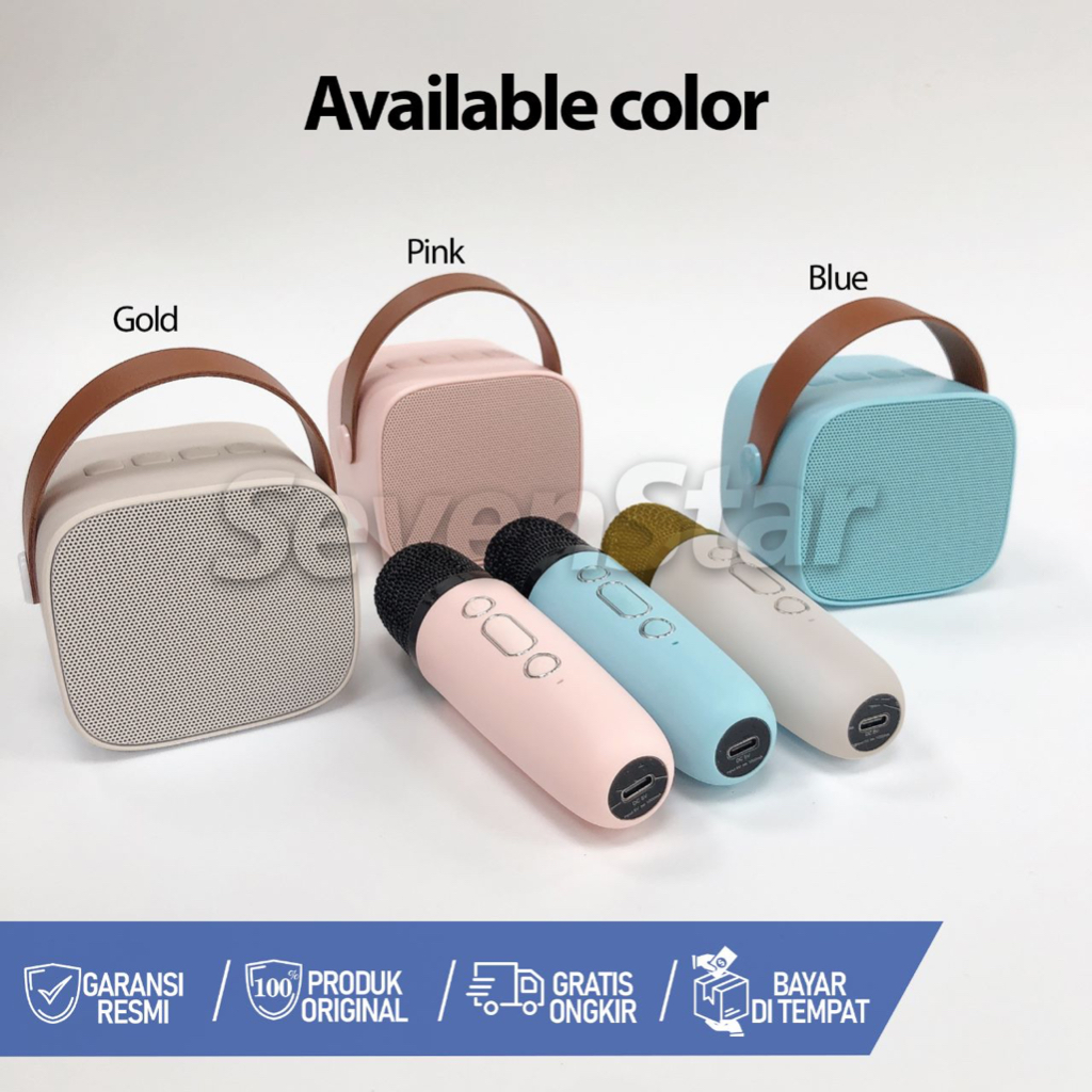 [SevenStar] Speaker Karaoke Bluetooth Full Bass Portable Wireless (Dapat terhubung ke HP/TV)