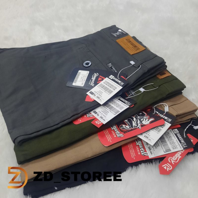 Celana Chino Chinos Pria Stretch Reguler Slimfit