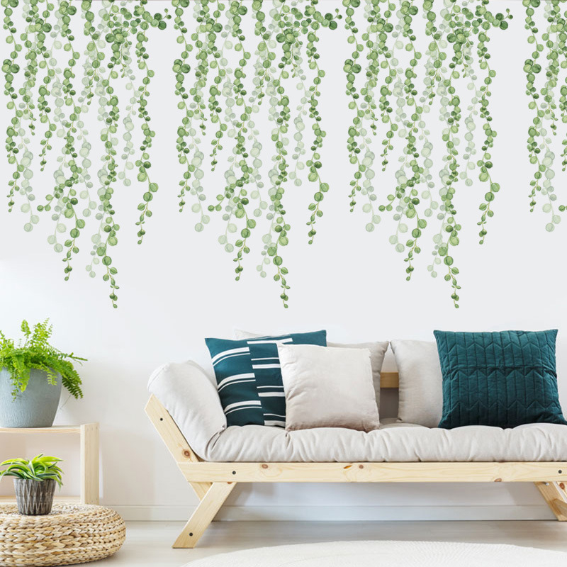 WALL STICKER STIKER SETIKER STICKER DINDING SALUR SULUR JUNTAI RAMBAT DAUN HIJAU POHON WALLPAPER WALPAPER HIASAN TEMBOK DEKORASI DECOR RUMAH MINIMALIS AESTHENTIC TEMPELAN DEKOR PINTU JENDELA KACA KAMAR MANDI WALLSTICKER DAUN RUANG TAMU KELUARGA @banyak