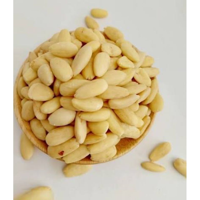 Almond Utuh Tanpa Kulit Ari Matang /  Oven / Panggang 1Kg 500gr 250gr 100gr