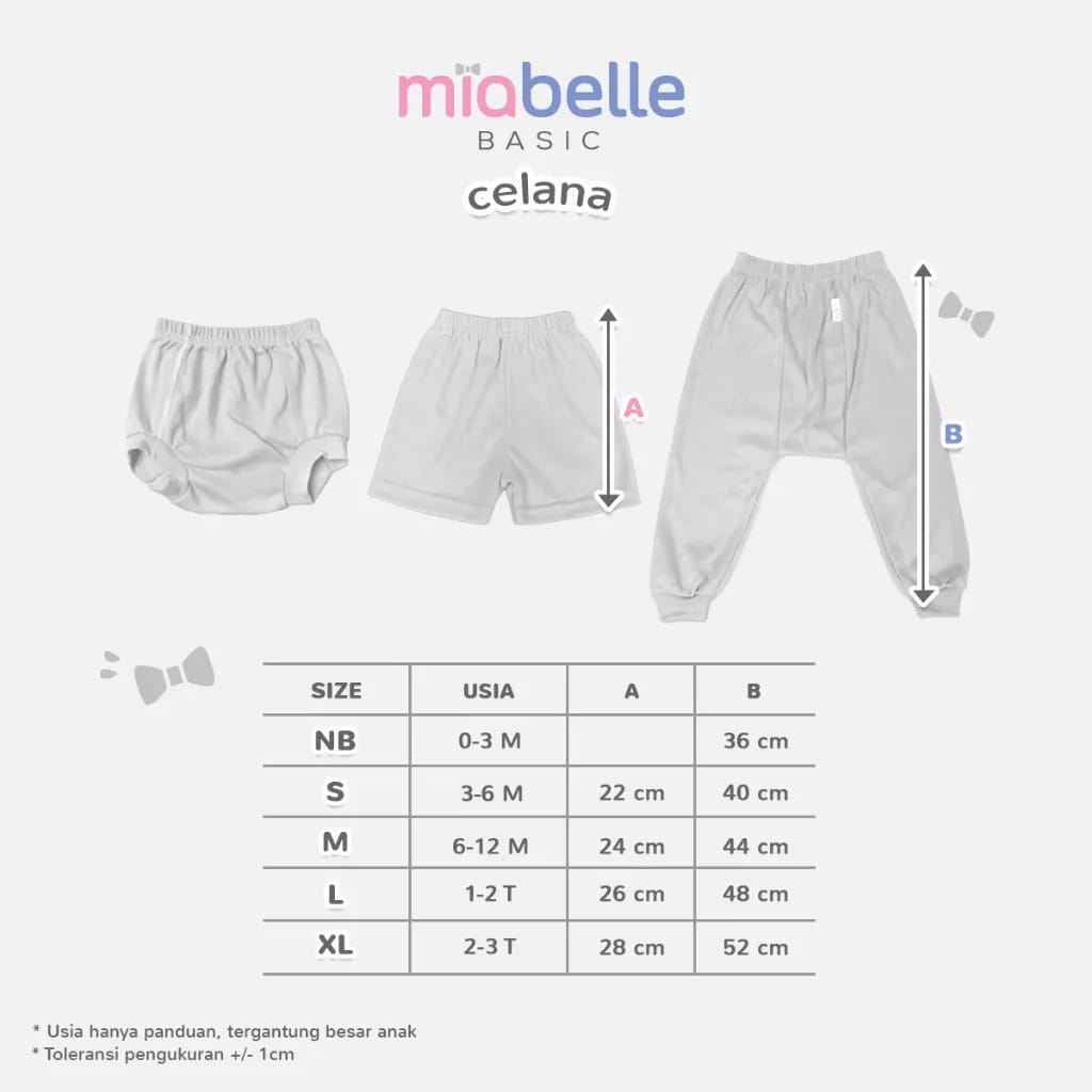 Miabelle Celana Bayi Newborn