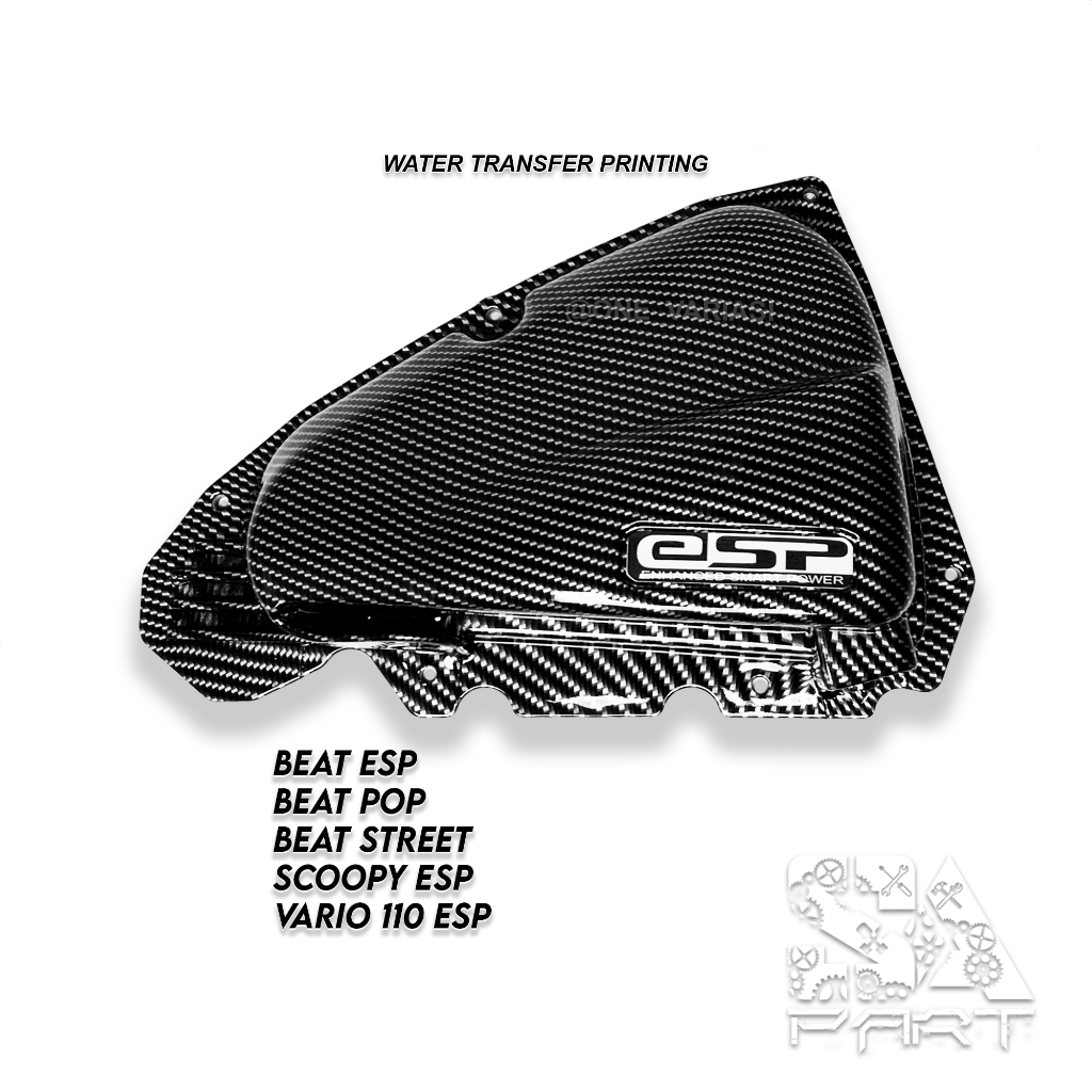 COVER TUTUP BOX FILTER CARBON BEAT ESP SCOOPY ESP KARBON 2015 - 2019