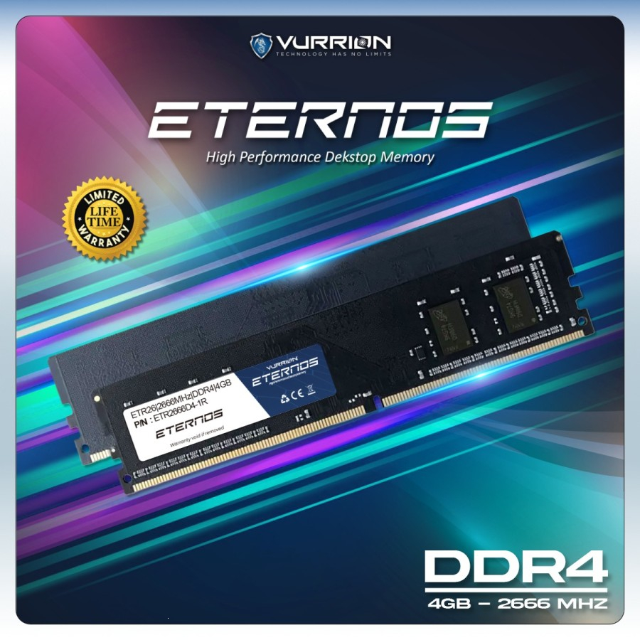 RAM LONGDIMM VURRION DDR4 LONGDIMM 4GB 2666MHZ