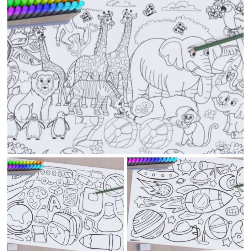 

Kertas Mewarnai / Kertas Gambar Mewarnai
