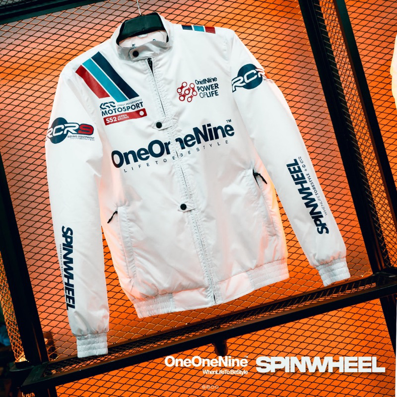 JACKET RACERNINE SPINWHEEL WHITE  | KSR ONEONENINE