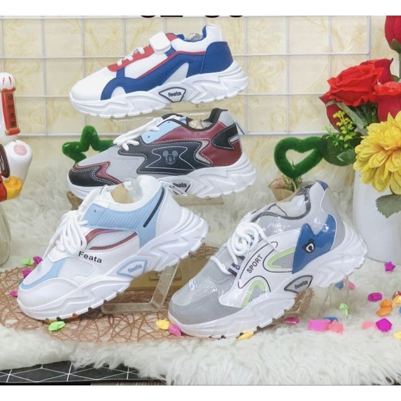 Sepatu Sneakers Import Sepatu Sneakers Feata anak laki-laki anak perempuan