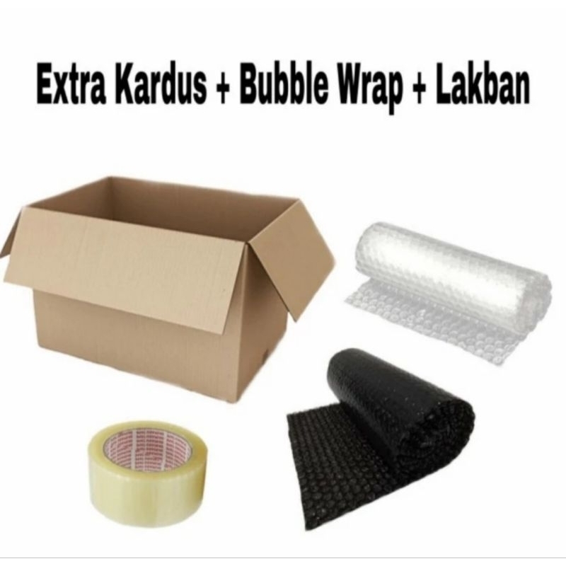 

Tambahan Bubble Warp + Dus + Lakban Untuk Keamanan Kiriman Barang Anda