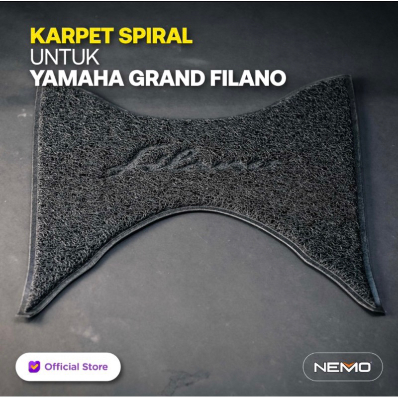 karpet / pijakan kaki yamaha GRAND FILANO Karpet SPIRAL nemo original