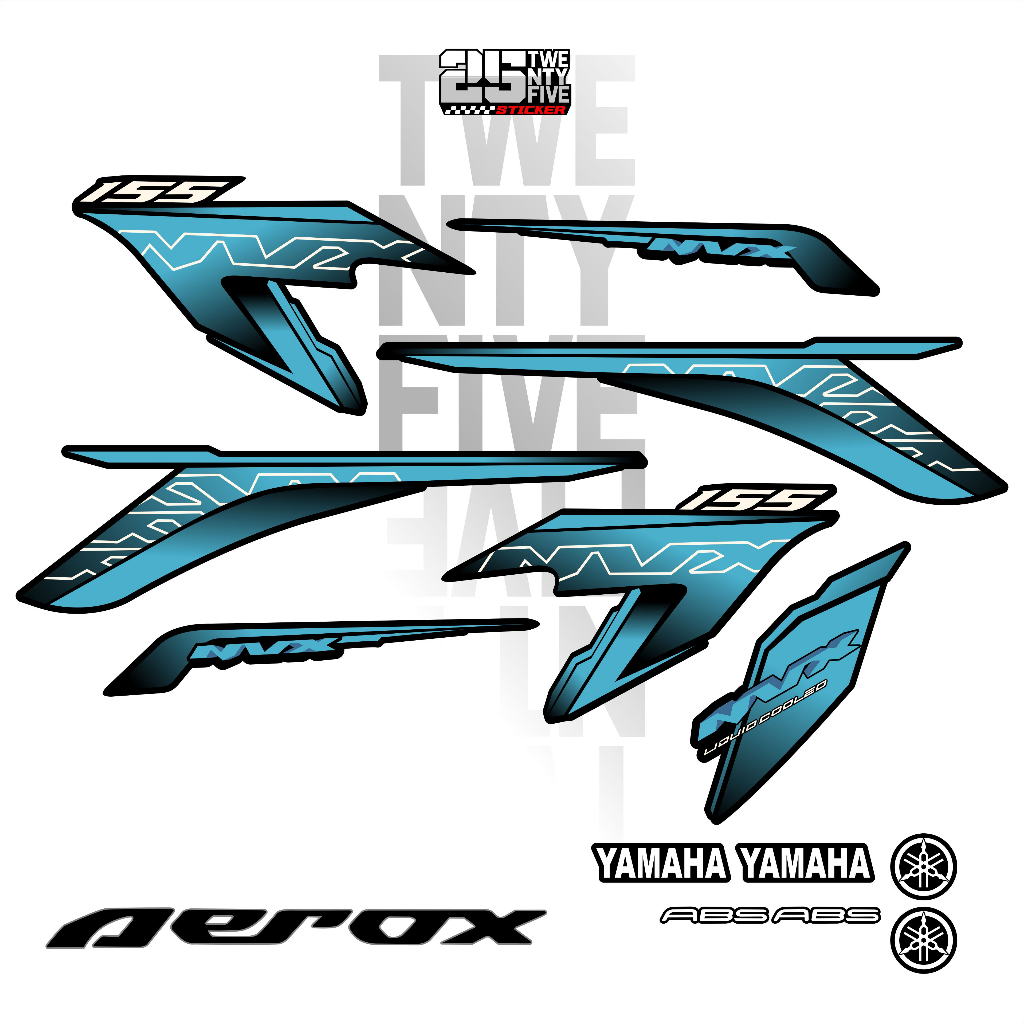 STRIPING AEROX 155 DOXOU/ STIKER AEROX 155 CONNECTED / STICKER AEROX 155 CONNECTED / SETIKER AEROX 1