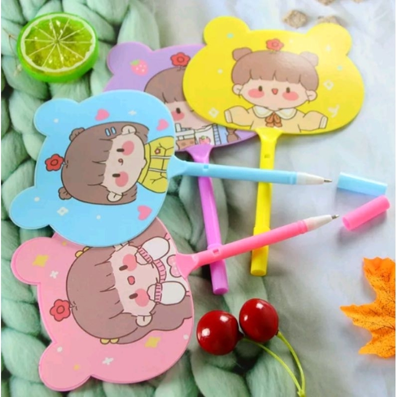 

pulpen kipas motif anak korea