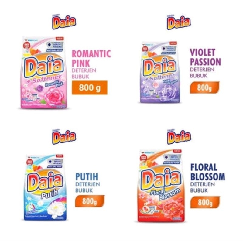 DAIA 800 GR DETERGEN PAKAIAN / DETERGEN BUBUK DAIA