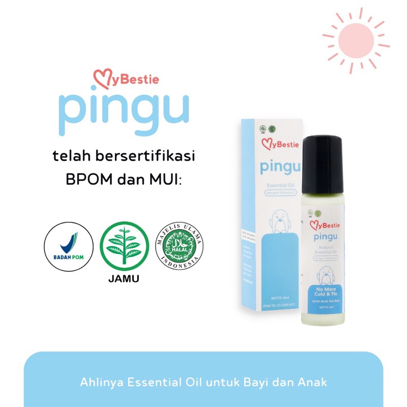 MyBestie Pingu - Essential Oil Cough and Flu / Batuk Pilek Bayi / Baby Aromatherapy