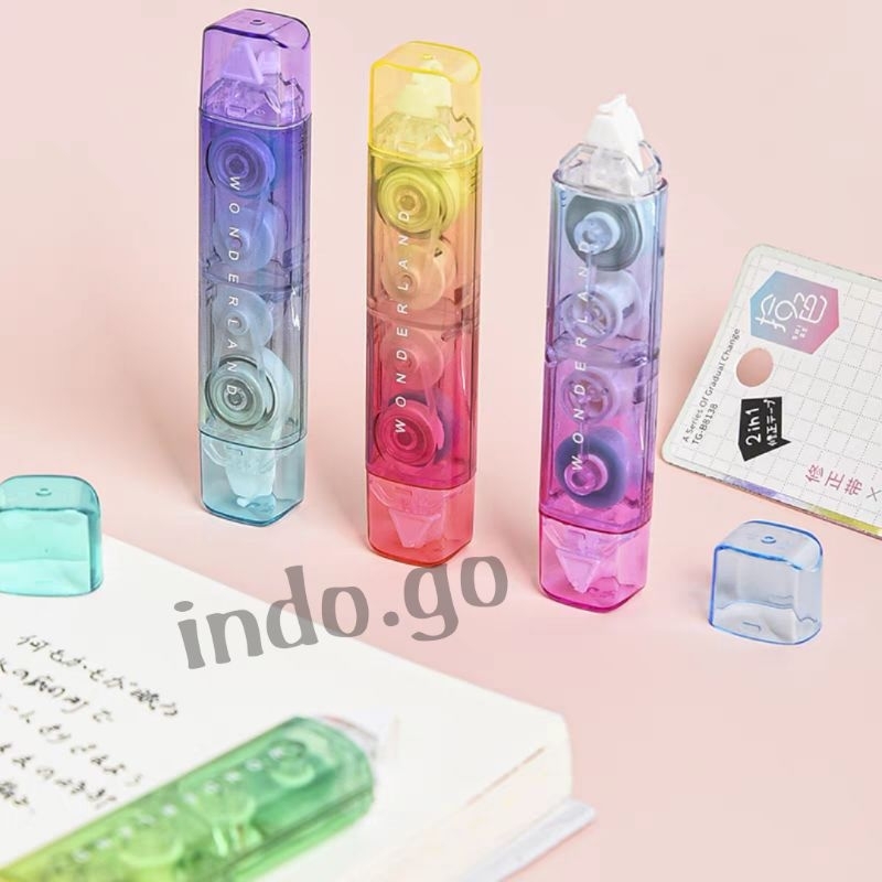 

tipe X correction pen rol glue 2in1