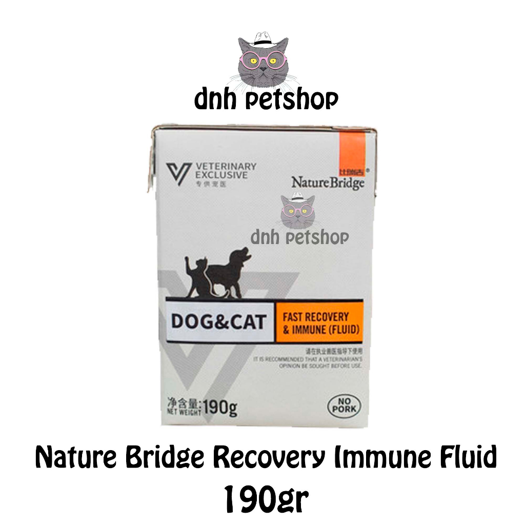 Nature bridge vet recovery fluid immune 190gr untuk hewan