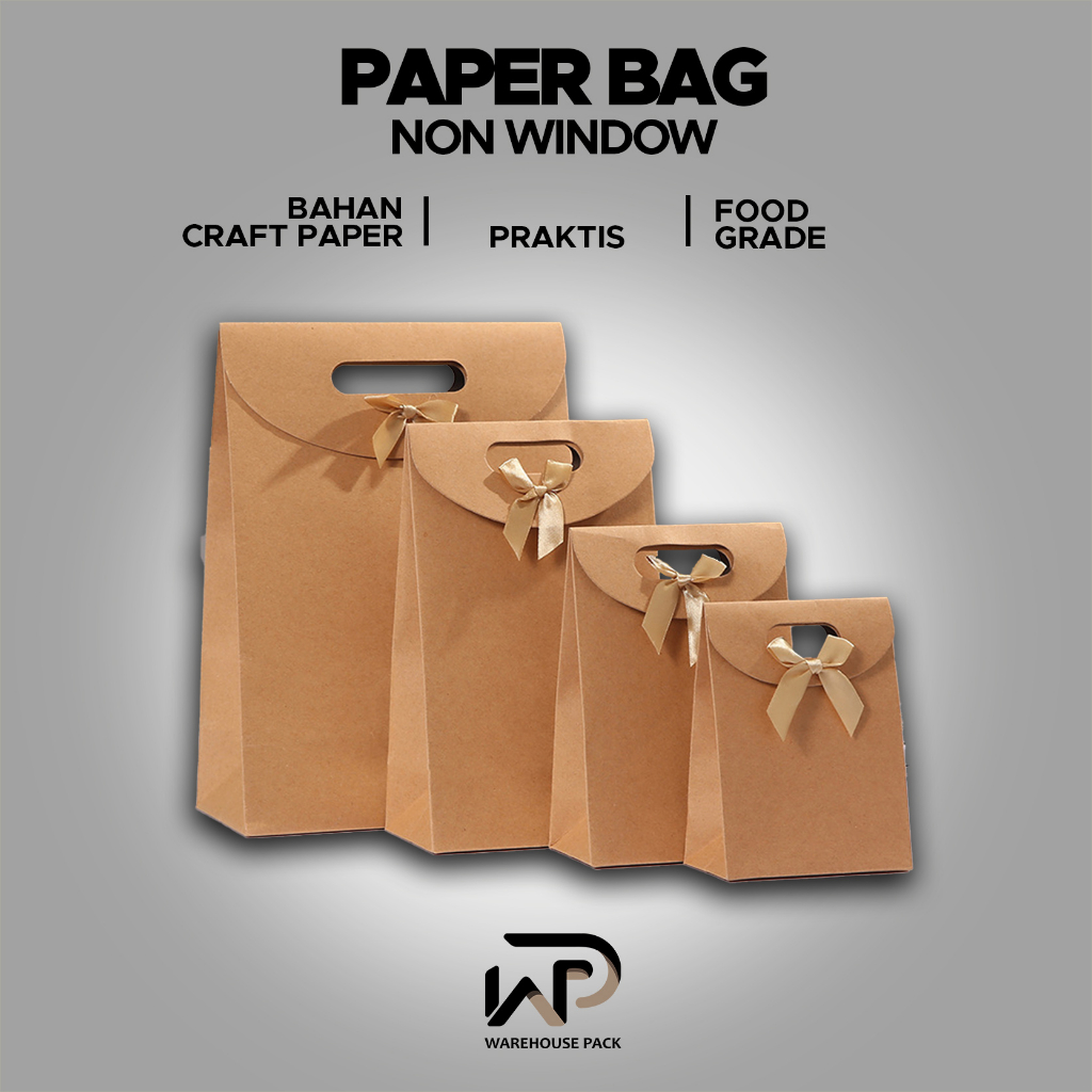 

Paper Bag Non Window | Paper Bag Gift Bag Tas Hadiah | Tas Kado Goodie Bag Happy Birthday