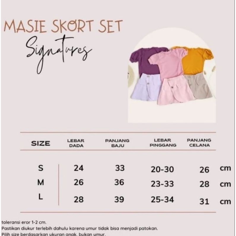 SETELAN MASIE SKIRT BY LITTLE CAIM