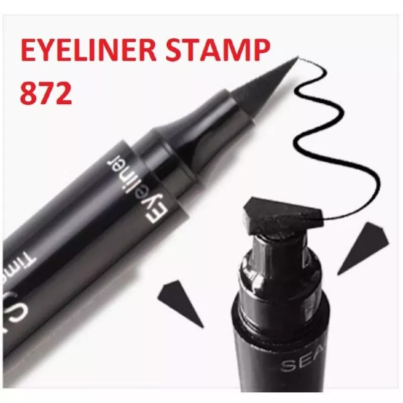 872 LAMEILA EYELINER STAMP BLACK DOUBLE HEAD 2 in 1