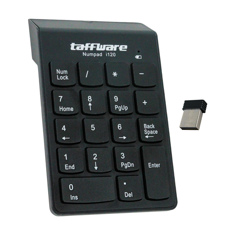 Taffware Keypad Numeric Wireless 2.4 GHz 10 Meter - i120 - Black