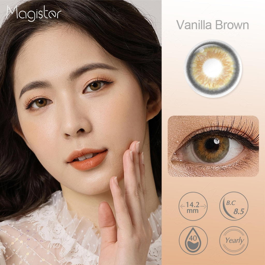 Magister softlens (COD) Sepasang lensa kontak berwarna Diameter 14.2MM softlens murah