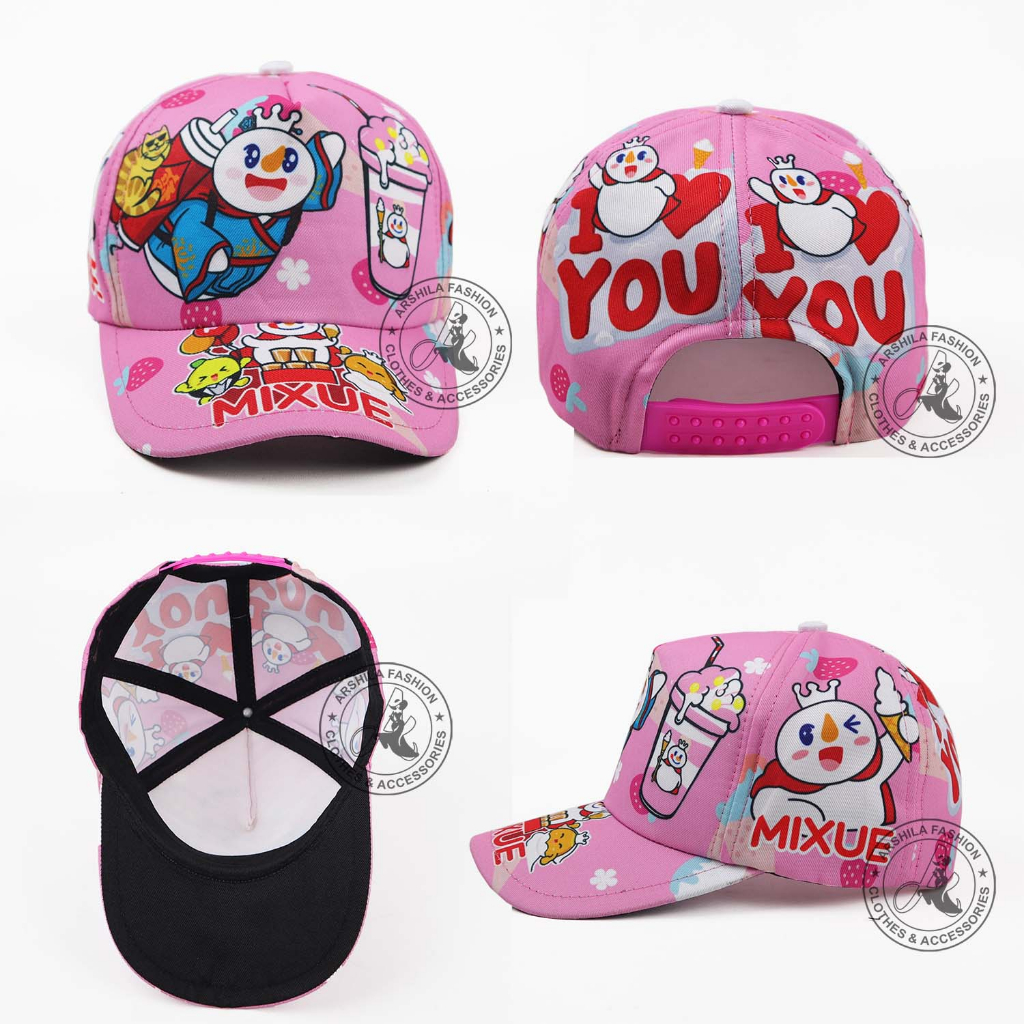 Topi Anak Laki Laki Perempuan Sablon Full Print Sublim Gambar Mix-ue