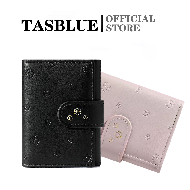 TASBLUE COD Dompet Mini Wanita Fashion Korea Impor Dompet Wanita Lipat Mini D241 Bahan Kulit Dompet Kartu PU Dompet Koin