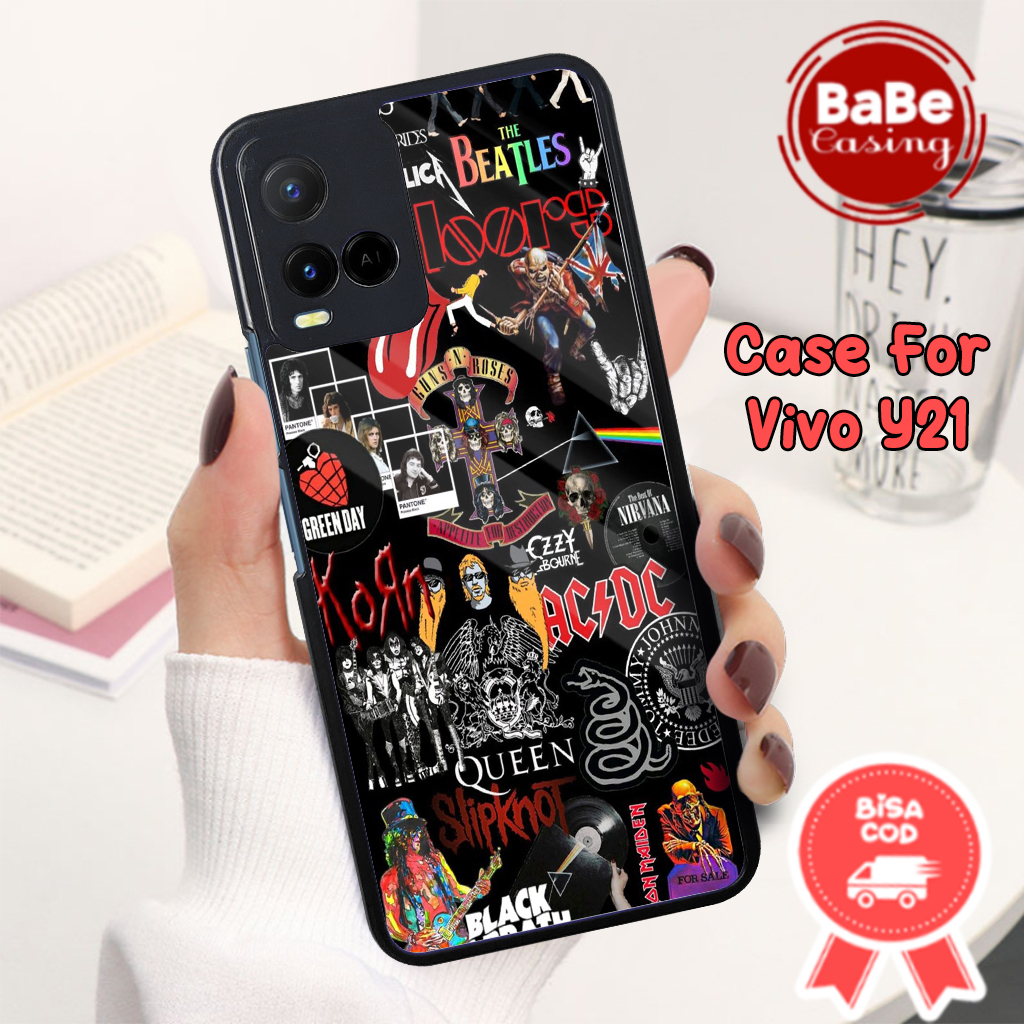 Case Vivo Y21 Casing Aestheband 03 Case Hp Kondom Hp Case Aesthetic Case Anime Pelindung Hp Vivo Cas