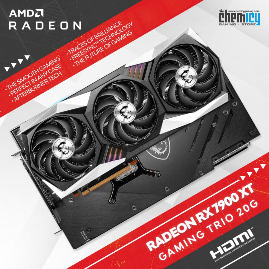 MSI AMD Radeon RX 7900 XT Gaming Trio Classic 20G