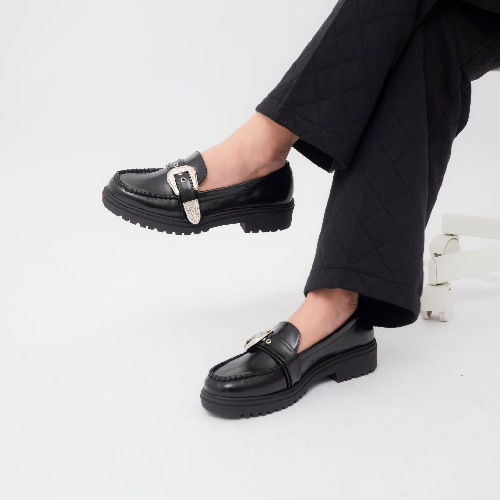 Dianable - Saggi Loafers Shoes (Black - Beige - Monochrome)