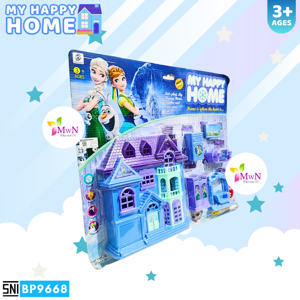 MWN Mainan My Happy Home Snow Biru No.BP9668