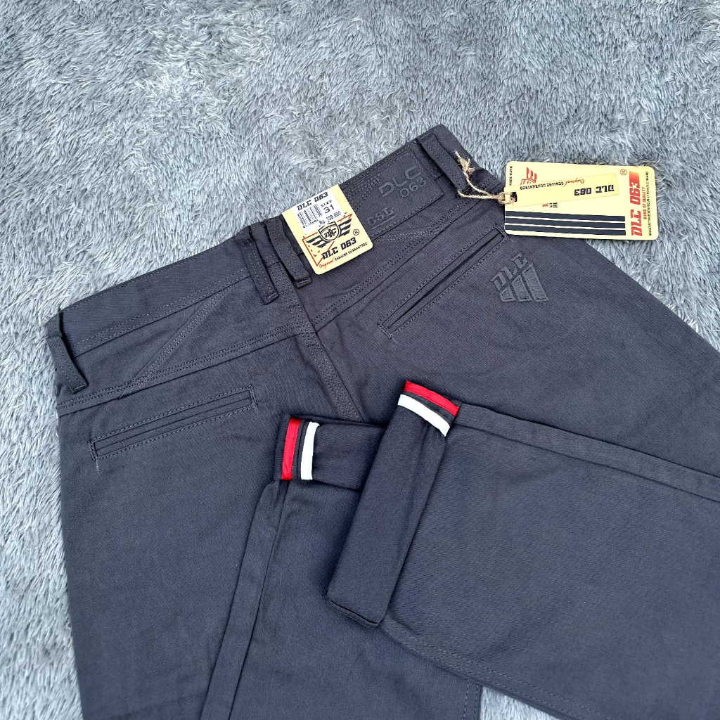 Celana Dlc063  Chinos Melar Street Kanvas Panjang Canvas Original Terbaru 2021 Cardinal Chino