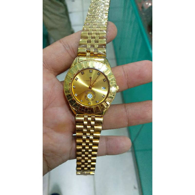 jam tangan wanita gold quartz charlie jill jam fashion  elegant wanita