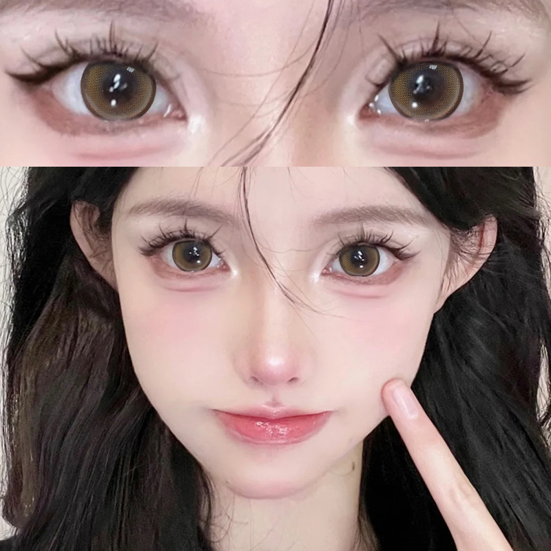 SOFTLENS BIG EYES BLACK COLORED LENSES 14.5mm-Sepia 14.5mm
