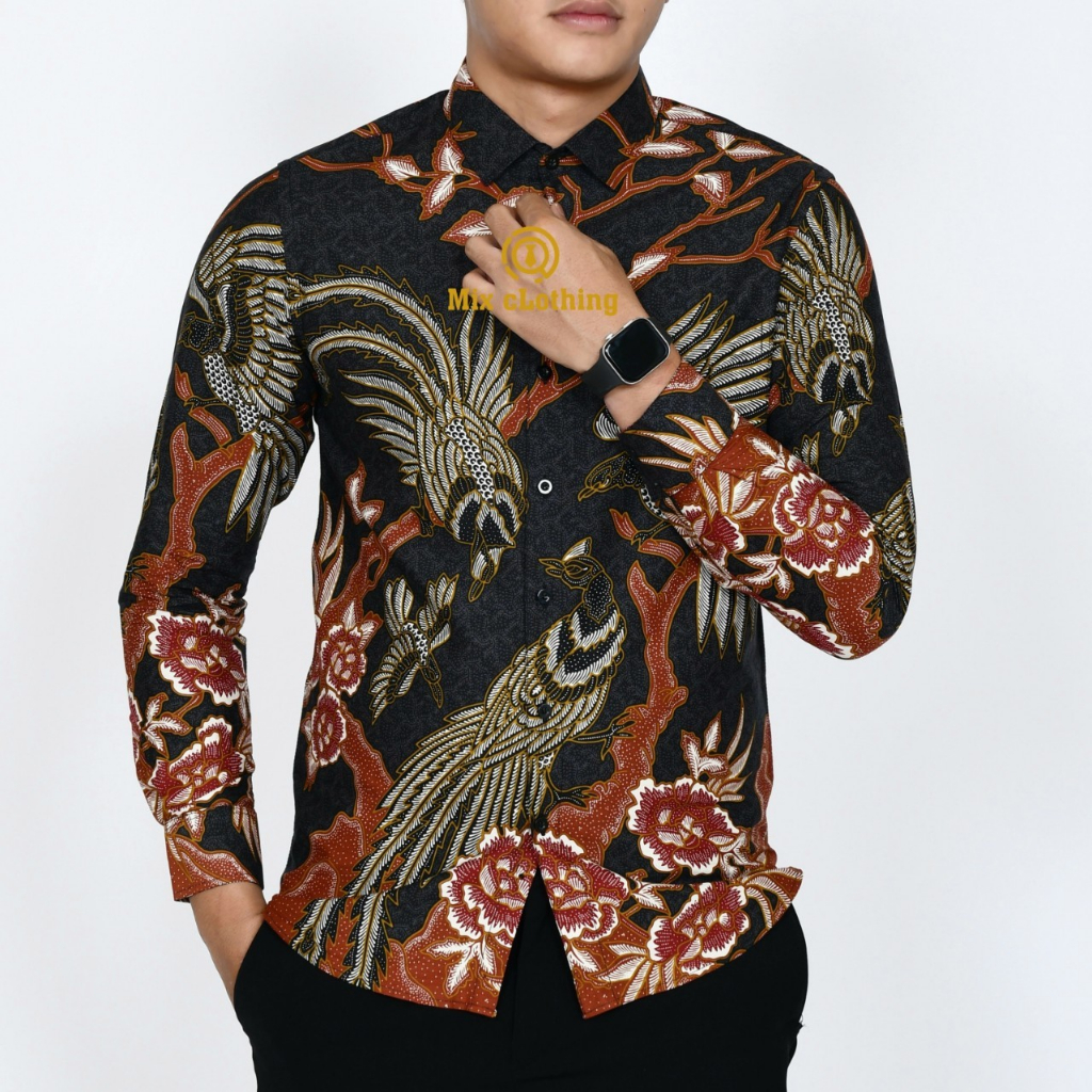 UNIK ASLI KEMEJA PRIA SLIM FIT BAJU BATIK PRIA SLIMFIT LB164