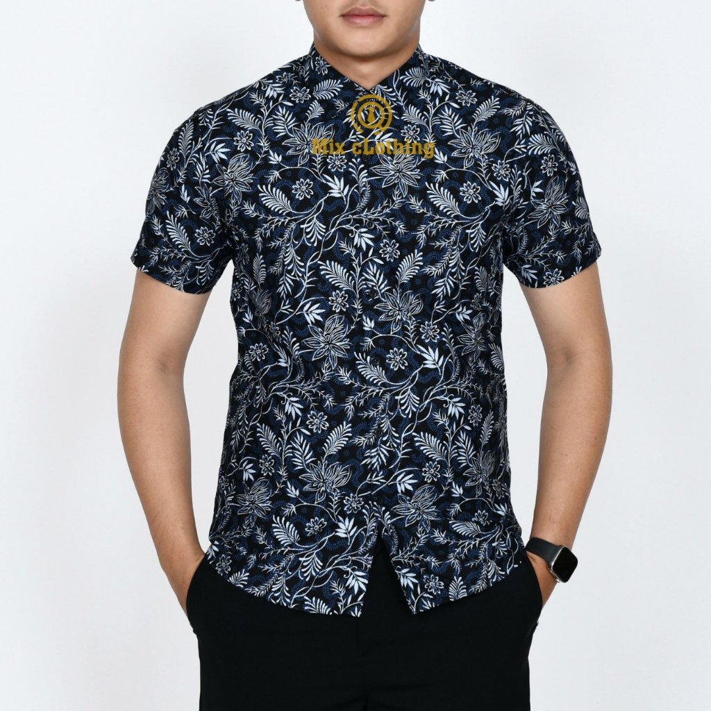 KEMEJA PRIA SLIM FIT MEWAH BATIK PRIA SLIMFIT D366