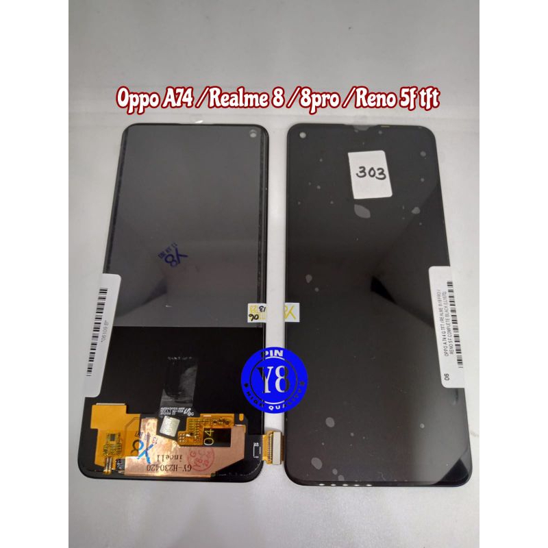 LCD TOUCHSCREEN OPPO A74 / REALME 8 / 8 PRO / RENO 5F TFT COMPLETE FINGER OFF