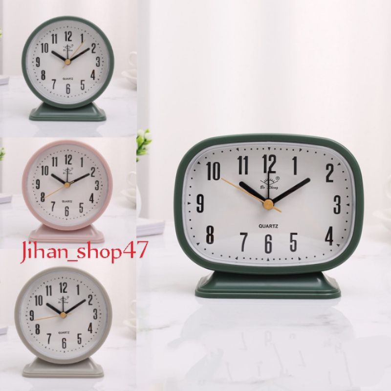 Jam Weker Jam Meja Alram Aesthetic Dekorasi Meja Kantor dan Kamar